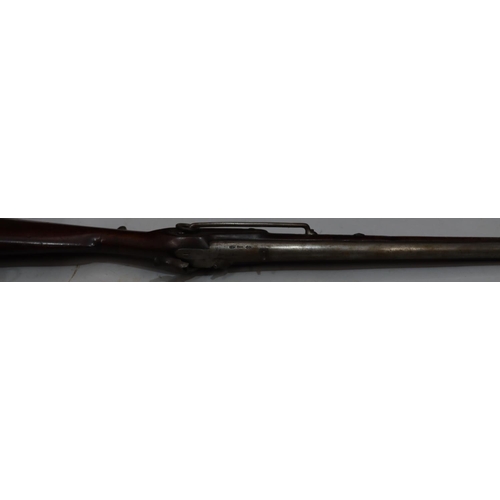 769 - A Yeomanry percussion cavalry carbine with 20 inch barrel with various proof marks, lock stamped wit... 