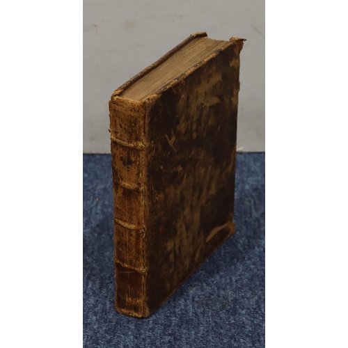 829 - An 18th Century leather bound vol. 