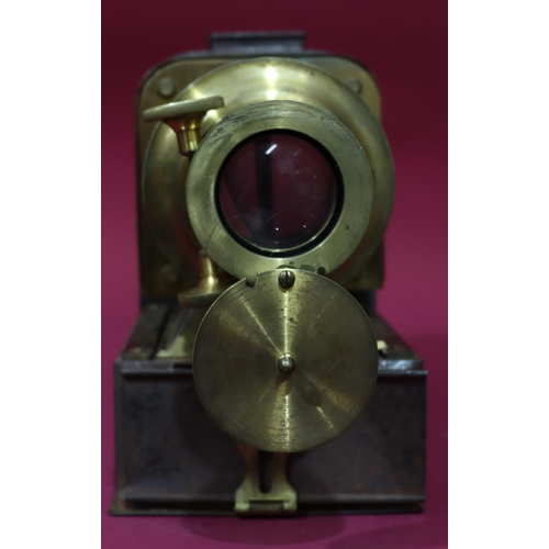 832 - Walter Tyler Helioscopic Magic Lantern, circa 1890, patent number 259 (boxed)