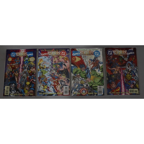 897 - A set of 4 DC vs Marvel comics, numbers 1 to 4 (4)