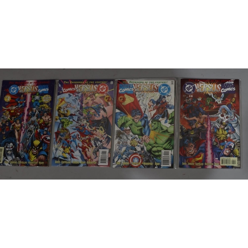 897 - A set of 4 DC vs Marvel comics, numbers 1 to 4 (4)