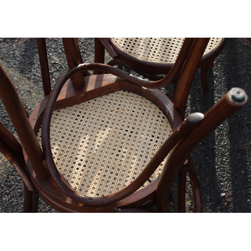 1024 - A set of 6 modern Bentwood chairs with cane seats. This Lot is not held by PF Windibank. Please call... 