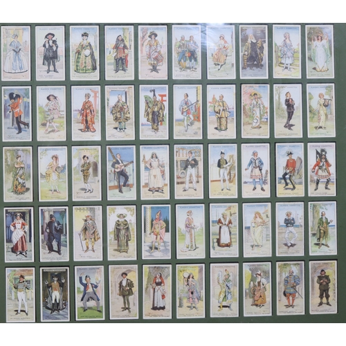 1035 - 4 frames displaying  Players Gilbert & Sullivan cigarette cards,  Dickens characters and Lamberts & ... 