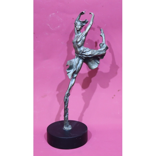 1065 - Carl Payne, a bronze resin sculpture, Leap of faith, limited edition, 52cm.