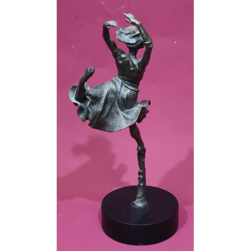 1065 - Carl Payne, a bronze resin sculpture, Leap of faith, limited edition, 52cm.