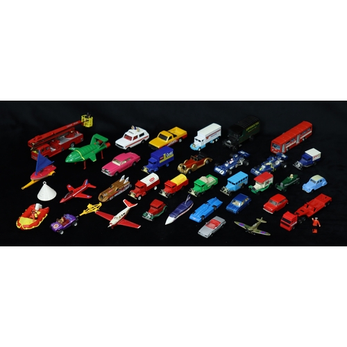 1079 - A quantity of various Matchbox, Corgi, LLedo etc toy cars, planes,  including Corgi Simon Snorkell f... 