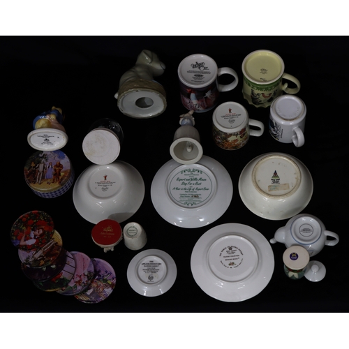 1100 - A mixed quantity of china including a Carlton Ware mug numbered 12/100, Rupert the Bear bowl, plate,... 