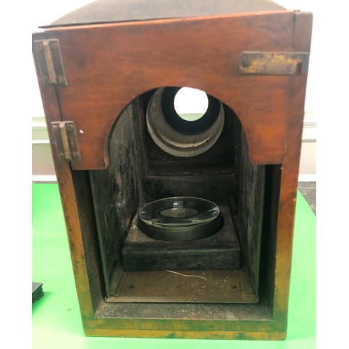 1133 - H.C White & Co Radio Junior post card projector and  parts of 2 magic lanterns etc.