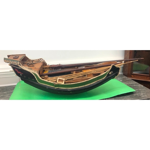 1138 - A model Chinese Junk boat etc.