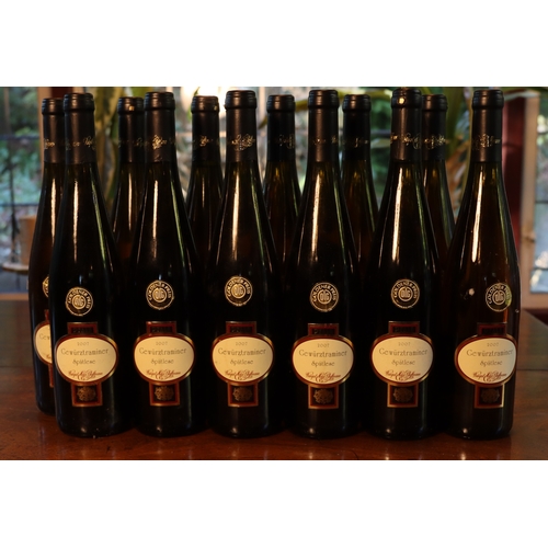 1269 - 12 bottles of Weingut Heinz Pfaffmann Gewurztraminer Spatlese white wine, 2007 from Pfalz, Germany