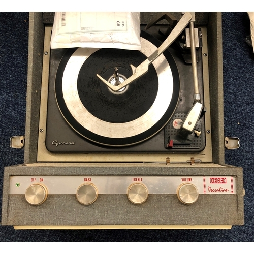 1126 - A vintage Decca Deccalian portable record player.