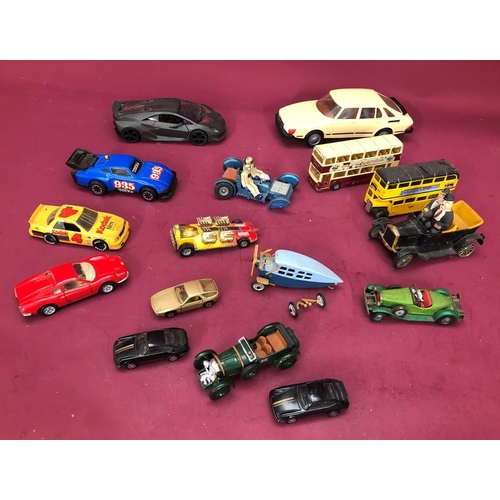 1244 - A mixed quantity of toy cars etc.