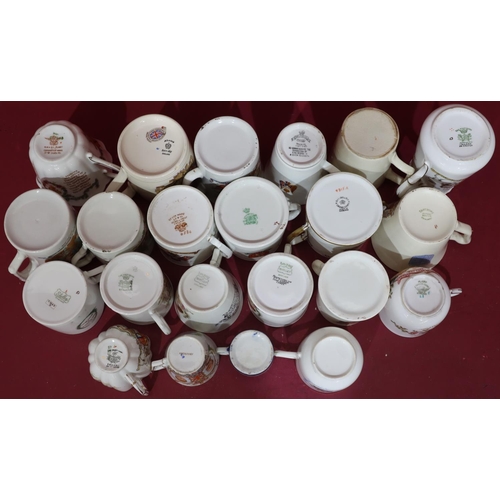 159 - 22 Coronation mugs and cups, including George V, George VI, Edward VII and Victoria