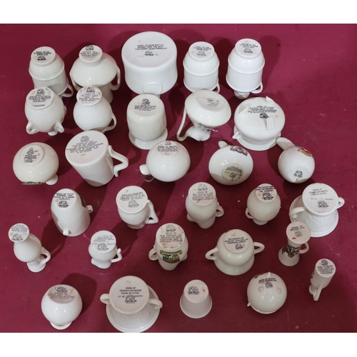 165 - A quantity of various W.H Goss bottles, jugs etc. (30)