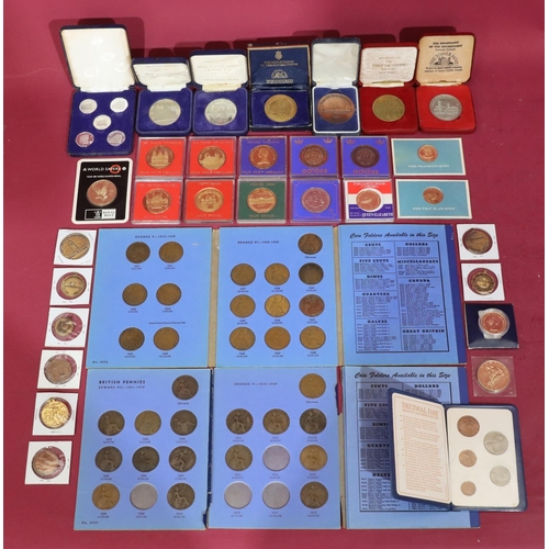 510 - A quantity of various odd coins and medals