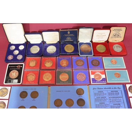 510 - A quantity of various odd coins and medals