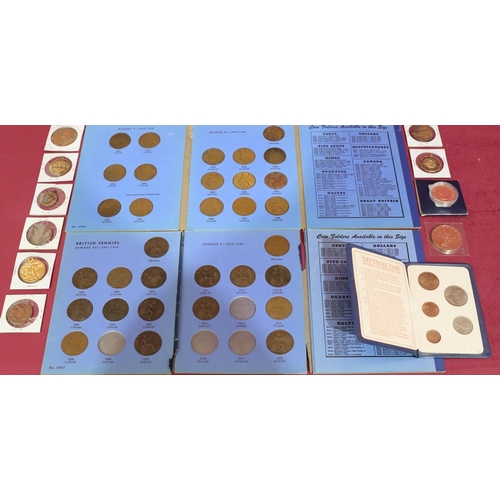 510 - A quantity of various odd coins and medals