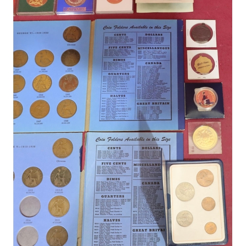 510 - A quantity of various odd coins and medals