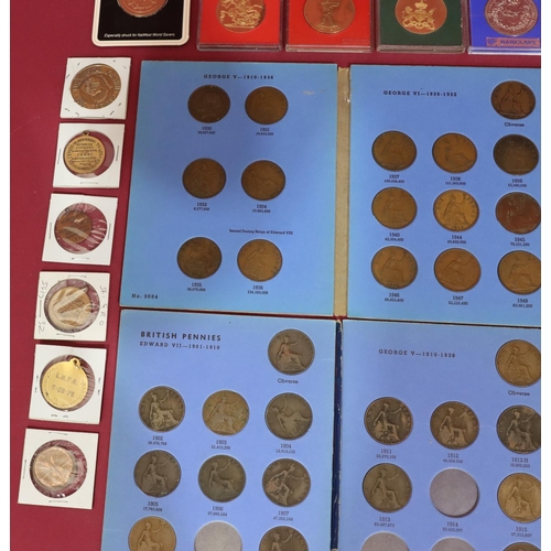 510 - A quantity of various odd coins and medals