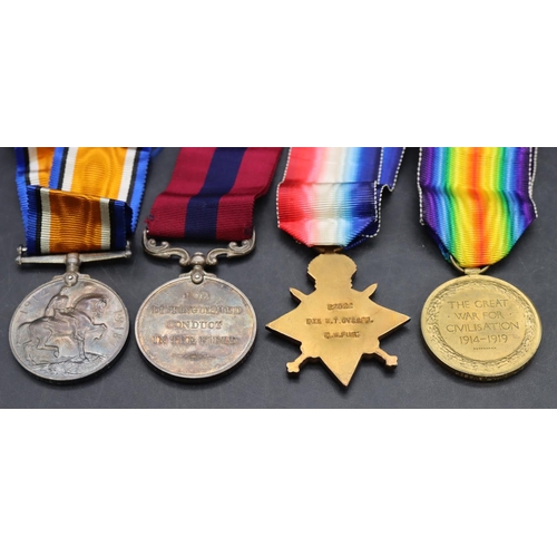 524 - 4 WWI military medals 