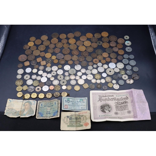 525 - A quantity of various Commonwealth and Continental coins etc.