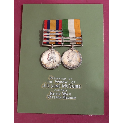 551 - 2 Boer war South Africa medals - 1 with 4 bars Witteburgen, Diamond Hill, Johannesburg and Cape Colo... 