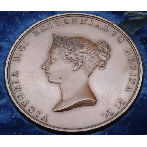 592 - A Victorian bronze medallion 