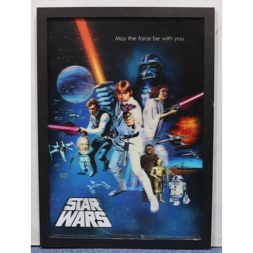 619 - A Star Wars 2007 hologram poster 