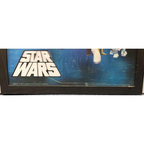 619 - A Star Wars 2007 hologram poster 