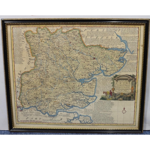 623 - John Gibson, 18th Century hand coloured map 