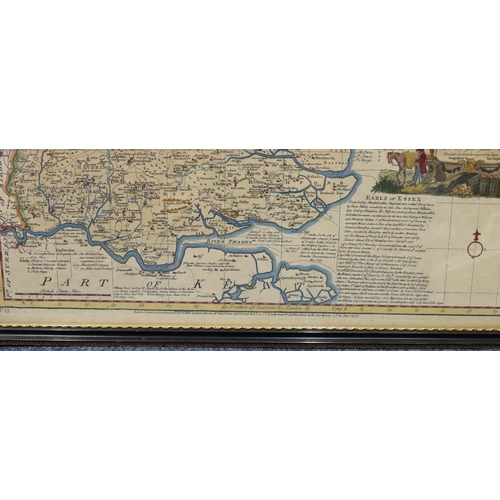 623 - John Gibson, 18th Century hand coloured map 