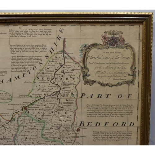 625 - Eman Bowen, 18th Century hand coloured map 