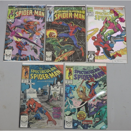 5 Marvel Peter Parker the Spectacular Spiderman, numbers 56 and 85 and ...