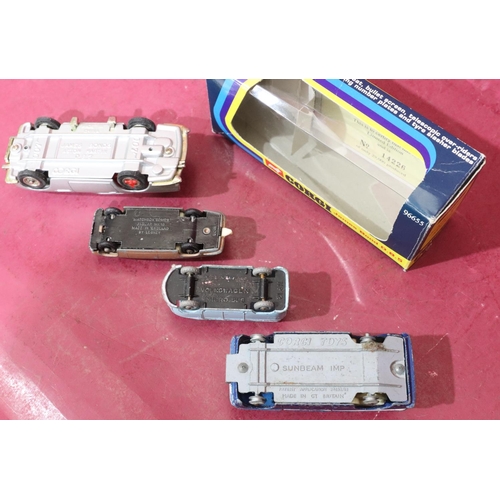 787 - A Corgi 96655 James Bond Aston Martin DB5 (boxed), a Corgi Sunbeam Imp, a Volkswagen Microbus No. 12... 