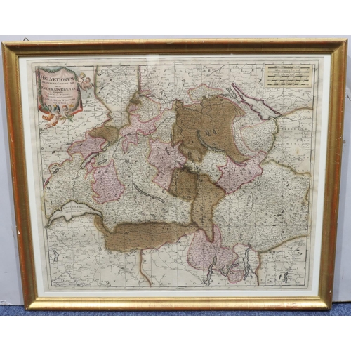 789 - G Valk, 18th Century hand coloured early map 