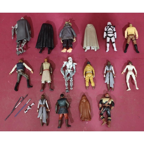 803 - 16 Hasbro and Kenner LFL Star Wars figures