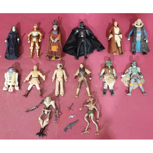 804 - 14 Hasbro and Kenner LFL Star Wars figures