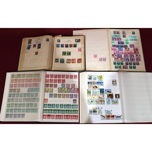 808 - 4 various stamp albums