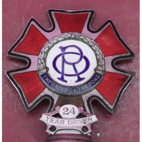 827 - An Order of the Road enamel car badge 