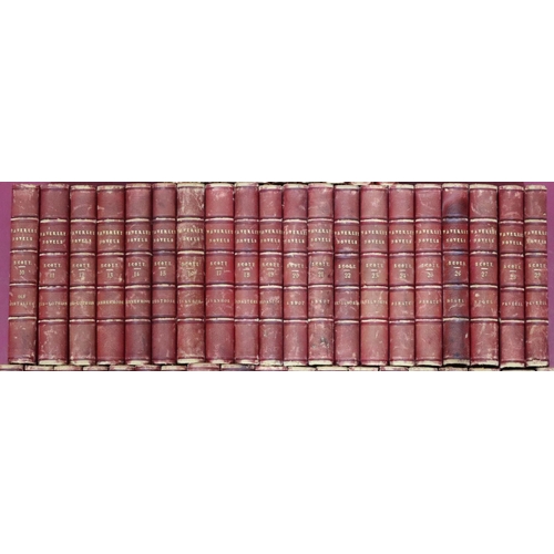 867 - A set of 48 part leather bound vols. 