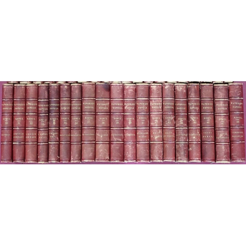 867 - A set of 48 part leather bound vols. 