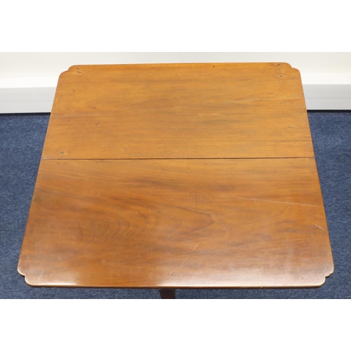 949 - A 19th Century mahogany side table with single drop leaf to back, 1 long drawer with drop brass hand... 