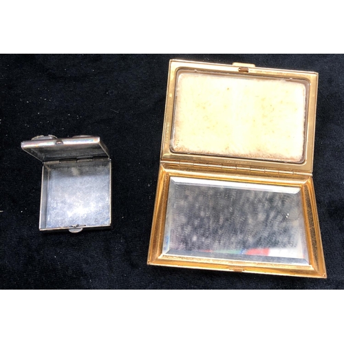 2103 - 3 miniature silver plated 5cm x 5cm photograph frames and various other miniature frames etc.