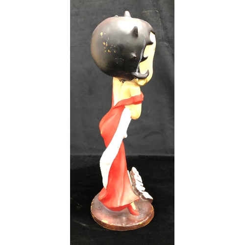 2143 - Vintage Betty Boop resin figure, numbered 5 to base, 54cm high