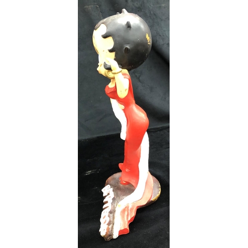 2143 - Vintage Betty Boop resin figure, numbered 5 to base, 54cm high