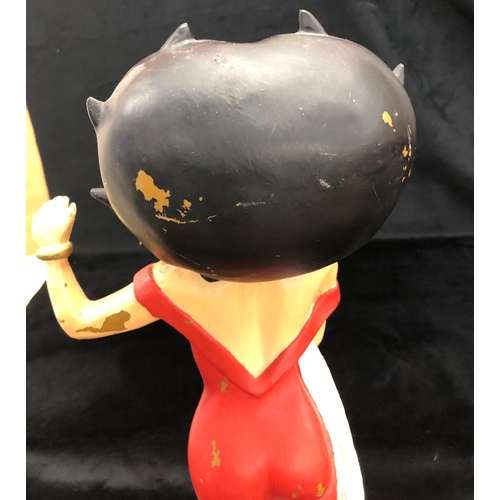 2143 - Vintage Betty Boop resin figure, numbered 5 to base, 54cm high