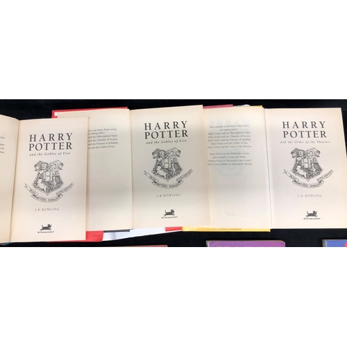 2207 - 8 Harry Potter books, The Order of the Phoenix, The Goblet of Fire x 2, The Chamber of Secrets, The ... 