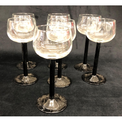 2224 - A quantity of cut glass and other glasses, 6 cut glass tumblers, 10 narrow tumblers, 5 Royal Brierle... 