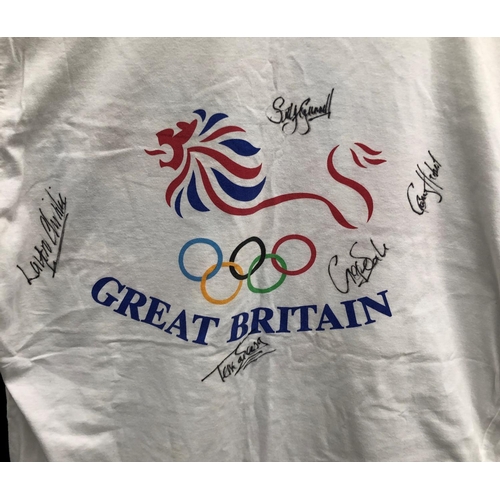 2236 - A Great Britain Olympic shirt worn by Karen Brown GB Hockey Player (bronze medallist) and signed by ... 