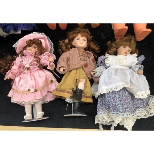 2078 - Stewart Ross Vanity Fair doll, Pauline, 2 Leonardo Collection dolls, The House of Valentina Rianna d... 